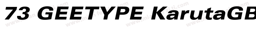 73 GEETYPE KarutaGB Flash Black字体转换